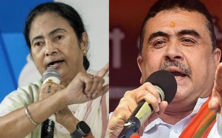 बंगाल में सियासी संग्राम तेज! शुभेंदु अधिकारी का ममता पर बड़ा हमला, CM ने BJP पर साधा निशाना