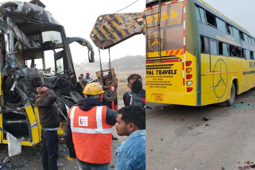 गुजरात में भीषण सड़क हादसा: बस-वैन की टक्कर में 6 महिलाओं की मौत, 8 घायल  🔹 वैकल्पिक आकर्षक हेडलाइंस: