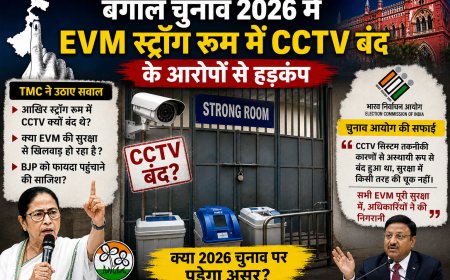 तृणमूल कांग्रेस (TMC) के आरोप—EVM स्ट्रॉन्ग रूम में CCTV 4 घंटे बंद, भारतीय निर्वाचन आयोग ने दी सफाई