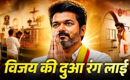 नंगे पैर-घुटनों के बल चर्च पहुंचे विजय चुनावी जीत के लिए मांगी दुआ; फैंस बोले—कुबूल हुई मन्नत