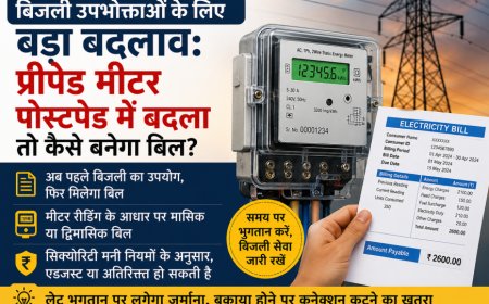 बिजली उपभोक्ताओं के लिए बड़ा बदलाव: प्रीपेड मीटर पोस्टपेड में बदला तो कैसे बनेगा बिल?