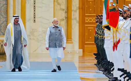अबुधाबी में गूंजा मोदी-मोदी: UAE दौरे पर पीएम मोदी का शानदार स्वागत