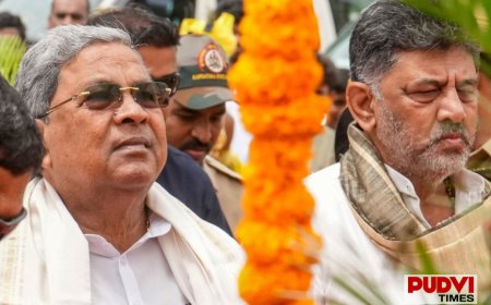 कर्नाटक कांग्रेस में CM पद को लेकर हलचल तेज, Siddaramaiah और DK Shivakumar दिल्ली पहुंचे