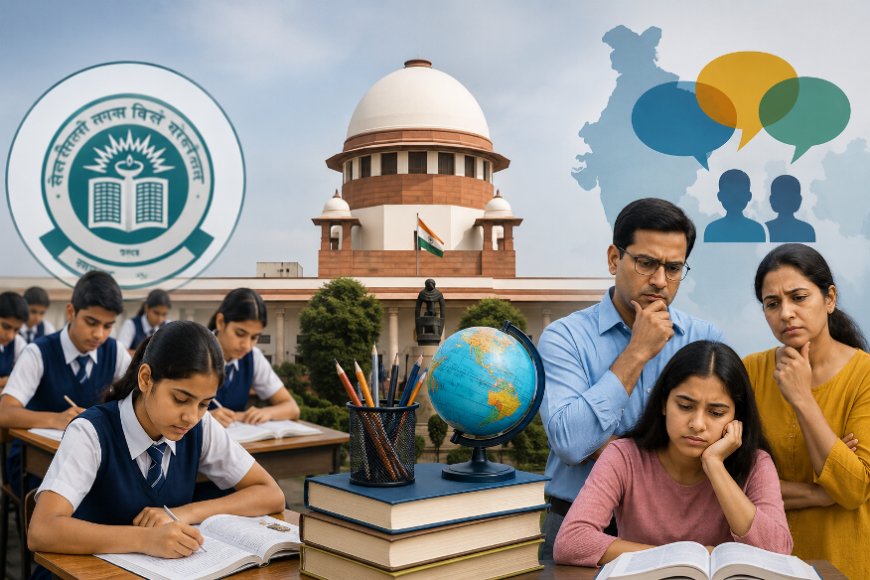 CBSE की 3-Language Policy पर सुप्रीम कोर्ट सख्त: केंद्र से जवाब तलब, जानें पूरा विवाद क्या है