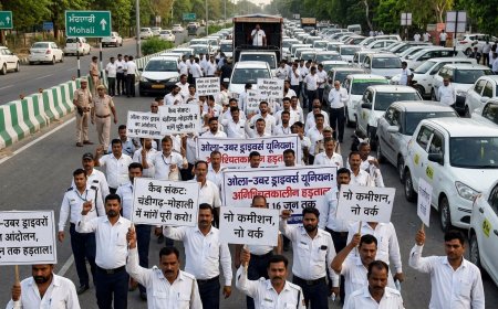 चंडीगढ़-मोहाली में कैब संकट! किराया अधिसूचना लागू न होने पर 16 जून तक ओला-उबर ड्राइवरों का आंदोलन