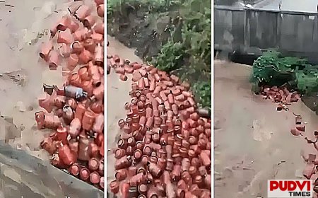 बाढ़ में बहे 3000 LPG सिलेंडर, प्रशासन ने जारी किया हाई अलर्ट- गलती से भी हाथ लगाया तो हो सकता है बड़ा हादसा