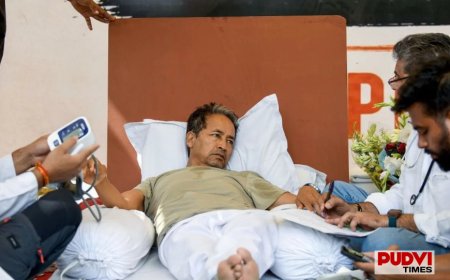 20 दिन के अनशन के बाद सोनम वांगचुक अस्पताल में भर्ती, दिल्ली पुलिस ने जंतर-मंतर खाली कराया