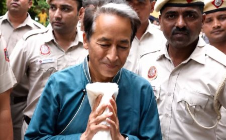 अस्पताल से डिस्चार्ज होकर राजघाट पहुंचे सोनम वांगचुक, बोले- 'इस्तीफा एक शुरुआत, उम्मीद है सिस्टम बेहतर होगा'