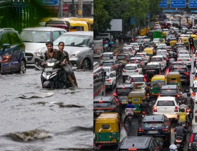 दिल्ली-NCR में बारिश का कहर: मिंटो रोड से कनॉट प्लेस तक जलभराव, ट्रैफिक हुआ बेहाल