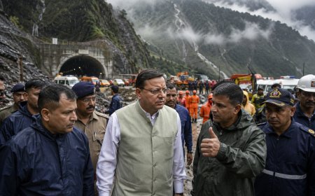 चमोली टनल हादसा: CM धामी पहुंचे मौके पर, बारिश के बीच रेस्क्यू ऑपरेशन का लिया जायजा