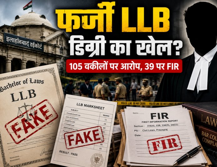 फर्जी LLB डिग्री से वकील बने 105 लोगों पर शिकंजा, प्रयागराज में 39 पर FIR