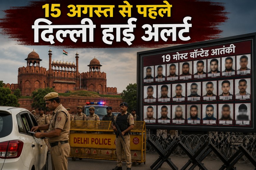 15 अगस्त से पहले दिल्ली में हाई अलर्ट, 19 मोस्ट वॉन्टेड आतंकियों के पोस्टर जारी