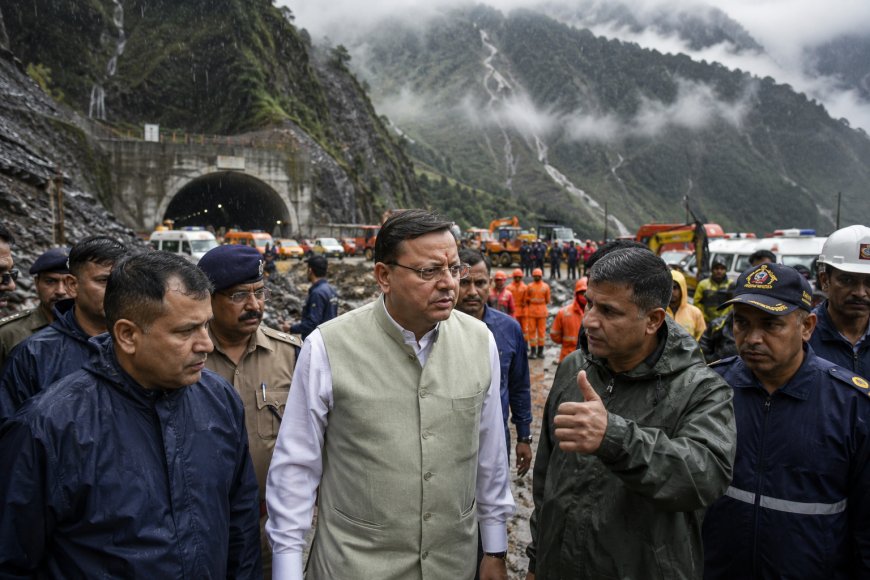 चमोली टनल हादसा: CM धामी पहुंचे मौके पर, बारिश के बीच रेस्क्यू ऑपरेशन का लिया जायजा