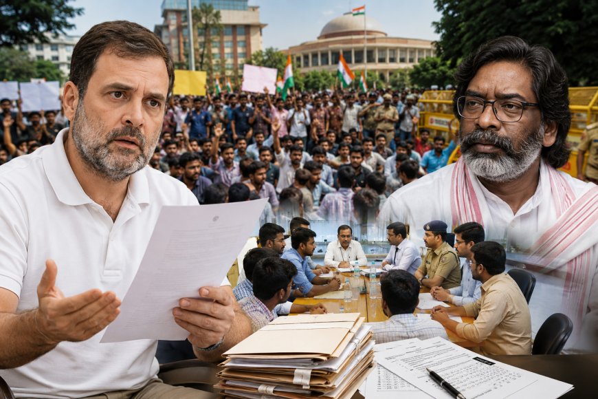 ‘छात्रों से खुद मिलें’, राहुल गांधी ने हेमंत सोरेन से की अपील, झारखंड भर्ती परीक्षा विवाद में बढ़ी हलचल