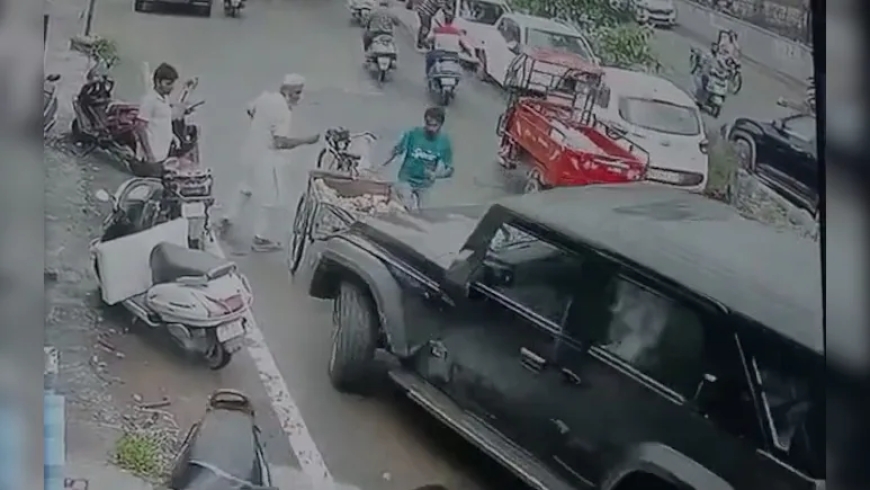 कैमरे में कैद: पुलिस से भागते गैंगस्टर ने तेज रफ्तार Thar से नारियल बेचने वाले को कुचला, फिर पकड़ा गया