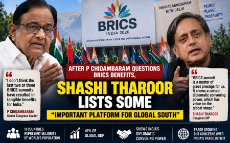 BRICS से भारत को क्या मिला? चिदंबरम के सवाल पर शशि थरूर ने गिनाए फायदे