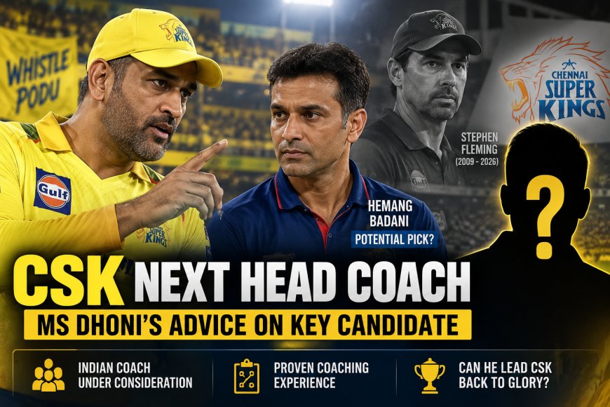 CSK का अगला हेड कोच कौन? एमएस धोनी की पसंद पर हेमंग बदानी का नाम सबसे आगे