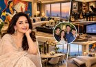 माधुरी दीक्षित का करोड़ों का आलीशान घर, दीवारों पर MF हुसैन की पेंटिंग्स और परिवार के लिए खास म्यूजिक रूम