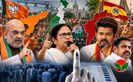 उपचुनाव के रुझानों में बंगाल-असम में BJP आगे, तमिलनाडु में विजय की TVK ने बढ़ाई AIADMK की चुनौती