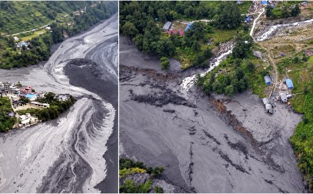 नेपाल में बूढ़ी गंडकी नदी में फ्लैश फ्लड: भूस्खलन से बना अस्थायी बांध टूटा, घर-पुल और हाइड्रोपावर प्रोजेक्ट को नुकसान