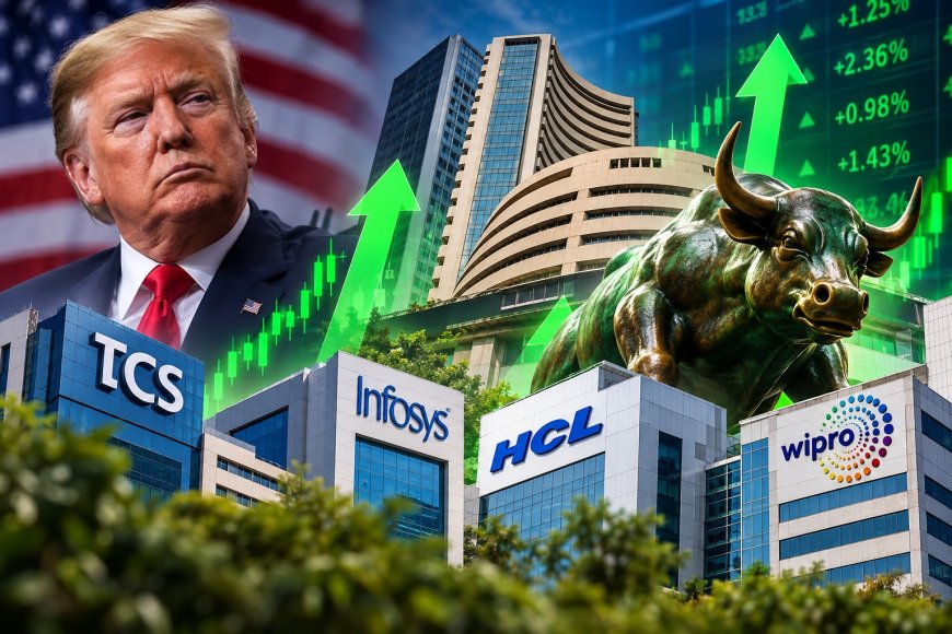 ट्रंप के झटके के बावजूद IT शेयरों में तेजी, TCS-Infosys-HCLTech के शेयर चढ़े