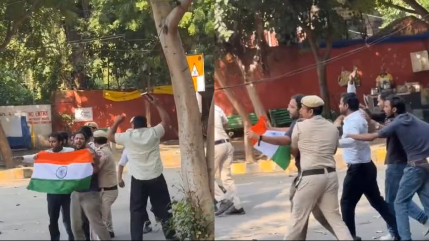 जंतर-मंतर पर दिल्ली पुलिस का बड़ा एक्शन, सौरव दास और आशुतोष रांका हिरासत में